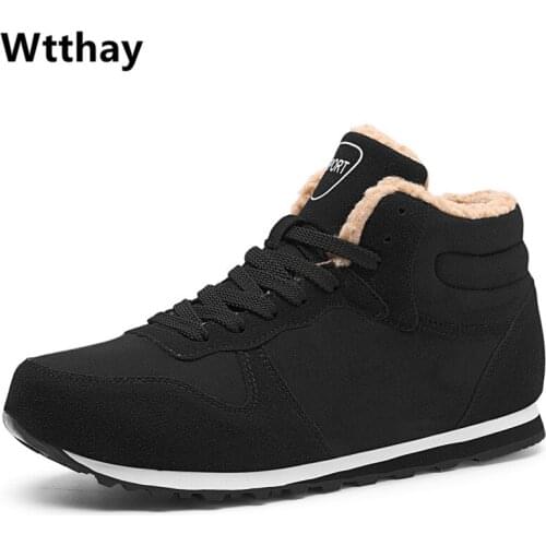 Men Shoes 2021 Men Winter Shoes Keep Warm Ankle Boots Plush Mens Snow Boots Outdoor Sneakers Winter Work Shoes Hombre Botas