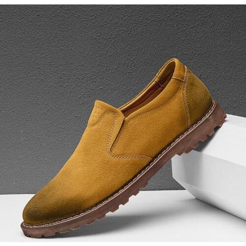 CIMIM Brand Genuine Leather Men Comfortable Lazy Driving Shoes Large Size Office Casual Leather Shoes New Luxury Men Loafers