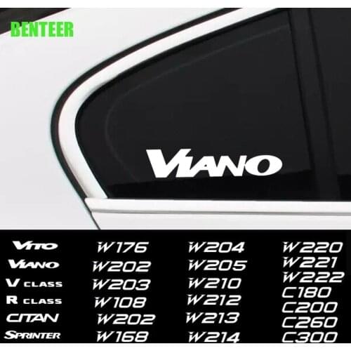 2pcs Car Windows Sticker For Mercedes Benz AMG CITAN R V CLASS SPRINTER VIANO VITO W203 W204 W205 W124 W213 W212 W214 W220 C260