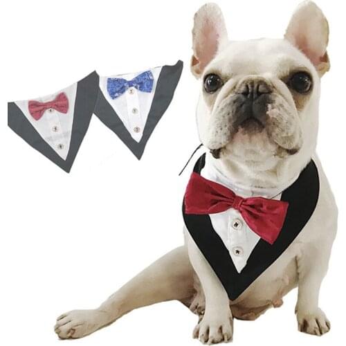 Adjustable Pet Dog Cat Bandanas Gentleman Scarf Bow Tie Collar Bowknot Bowtie Wedding Suit Decoration Pet Dog Cat Accessories