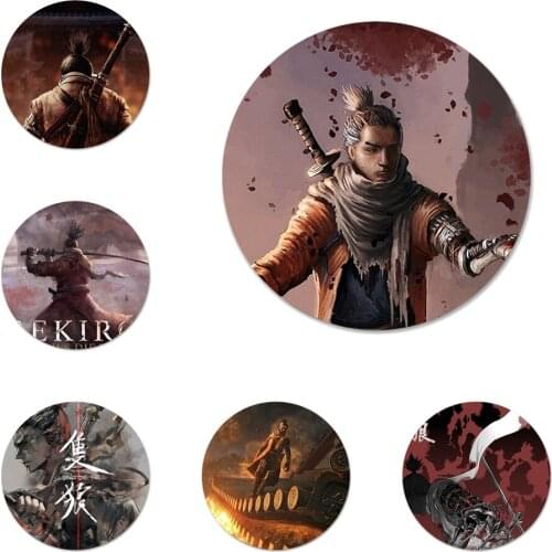 Sekiro shadows die twice Icons Pins Badge Decoration Brooches Metal Badges For Backpack Decoration