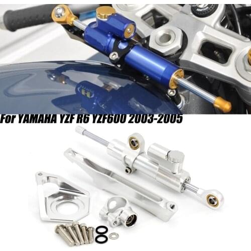Motorcycle Steering Stabilizer Damper Mounting Bracket Kit For YAMAHA YZF R6 YZF600 2003-2005
