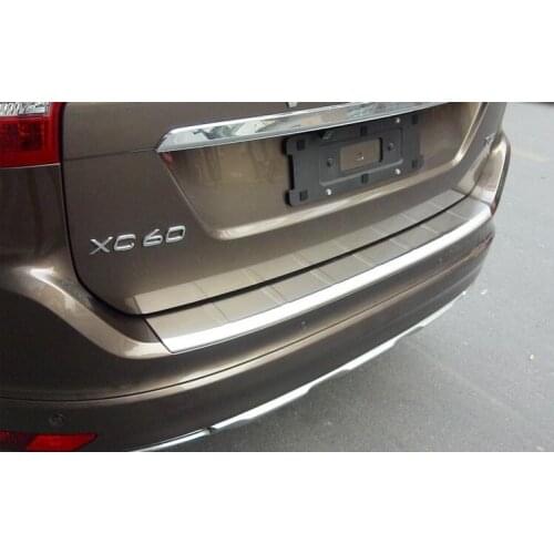Car styling Rear Bumper Protector Sill Trunk Rear guard Tread Plate Trim For Volvo Xc60 2009 2010 2011 2012