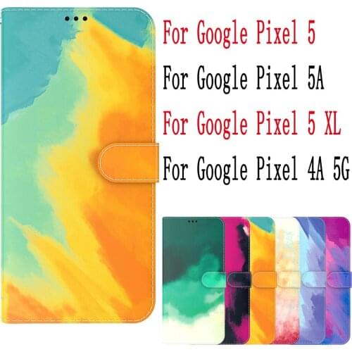 Sunjolly Leather Case Flip Card Wallet Stand Cover coque For Google Pixel 5 5A 5 XL 4A 5G