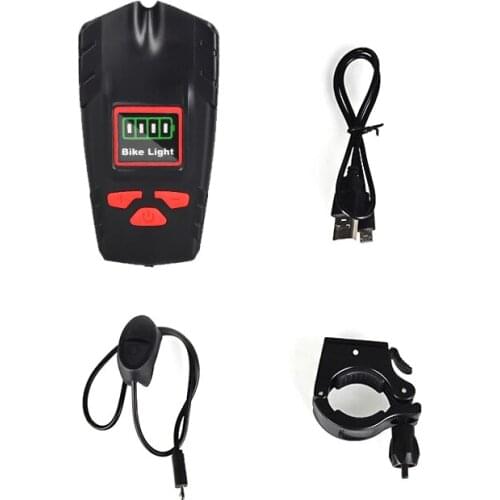 IPX6 Waterproof Bike Flashlight Wireless Code Watch Lamp with Horn Headlight Riding Equipment 500LM Bicycle Lights Lighting New