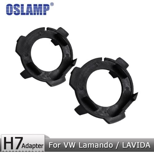 Oslamp For Volkswagen Lamando/LAVIDA Motor H7 Headlight Bulbs Plastic Adapter Holders Car Accessories H7 Lamps Adapter Base 2pcs
