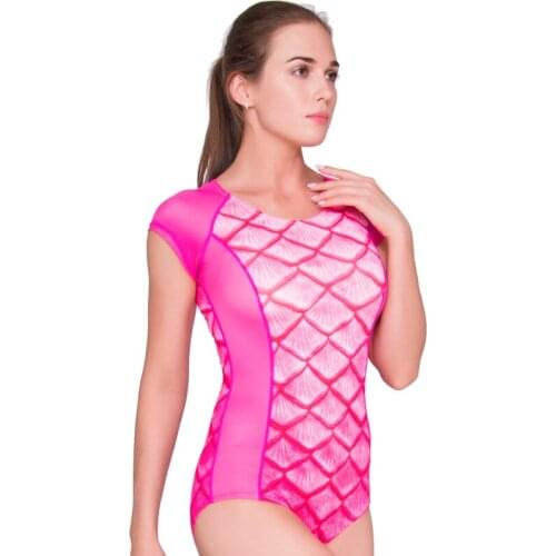2020 One-piece Women Short Sleeve Diving Suit Keep Warm Surfing Jacket Rash Guards Snorkeling Surfing Swim Swimwear Bikini Set