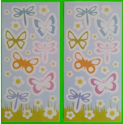 24 packs/box PVC BUTTERFLIES GLOW sticker- DIY Kids / Baby Room Nursery wall kitchen door functional toy hobby living room