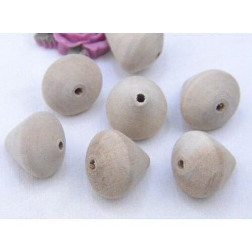 50 unfinished nature wooden teardrop shape beads water drop nature bead handmade diy wood crafts