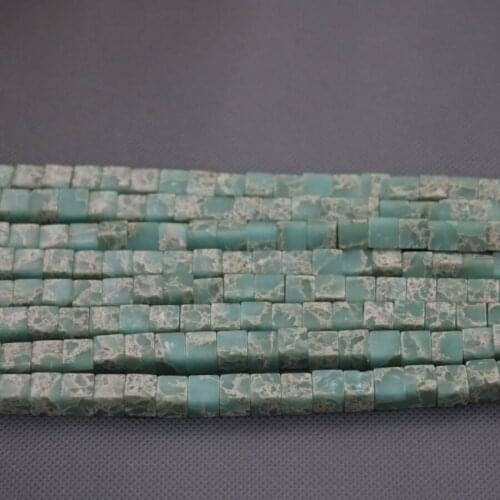 6mm Cingesto Natural Green Jaspers GemsStone Beads for Jewelry Making, 2Strands Women Fashion Necklace DIY Fashion Accessories