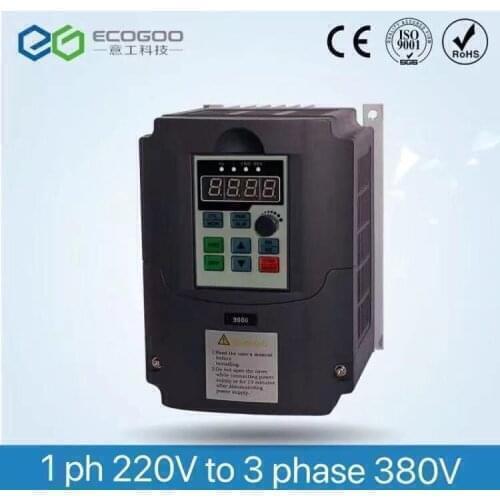 7.5kw Single Phase To Three Phase Inverter 220v To 380v Variable Frequency Drives