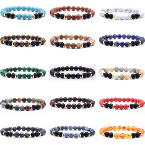 ASHMITA Bracelet Jewelry Men Women Bracelets Boho Chakra Gifts Natural Stones Beads Strand Yoga Beaded Energy Meditation