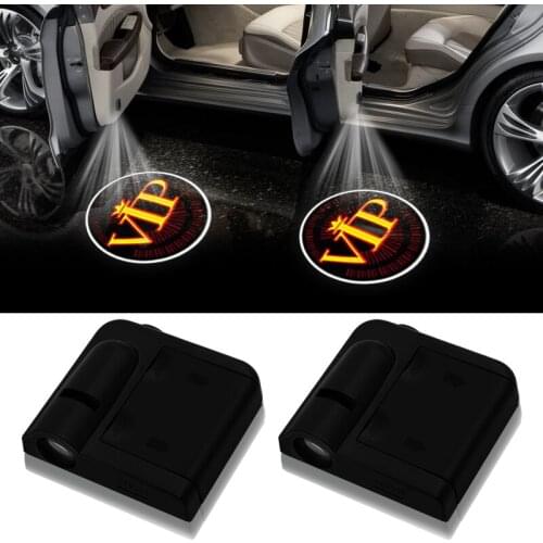 2pcs Wireless Led Car Door Welcome Laser Projector Logo Ghost Shadow Lights for Benz Kia Toyotas Hyundai Bmw Car Accessories