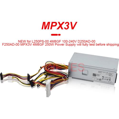 DY72N K2H58 0HY6D2 for DELL OPX 390 790 990 Power Supply L250PS-00 L250AD-00 F250AD-00 D250AD-00 H250AD-00 FY9H3 MPX3V 250W