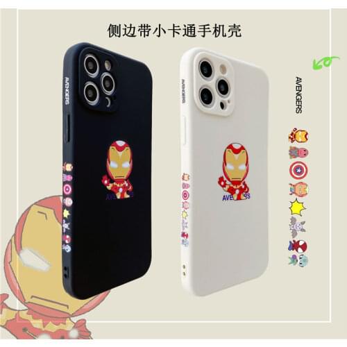 Iron Man side iphone12 case 11 pro max Apple X / XR marvel 8 plus soft case 7xr 11 iphone case iphone 11 cases for women