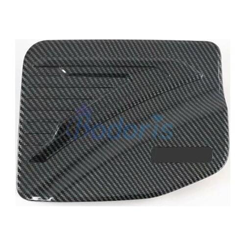 Carbon Fiber Look Gas Box Cap Fuel Tank Panel Cover For Nissan NAVARA D23 Frontier NP300 2016 2017 2018 2019 2020 Accessories