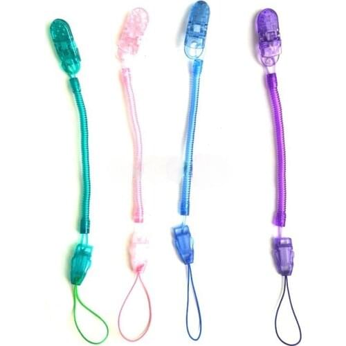Baby Pacifier Leash Infant Feeding Bottle Nipple Teat Soother Nippler Clip Chain Pacifier Anti-lost Rope Pacifiers Leashes&Cases
