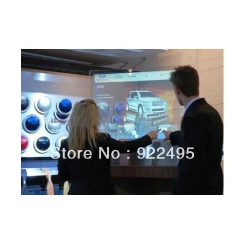 32" Dual interactive touch foil Film through glass window shop Free shipping cost