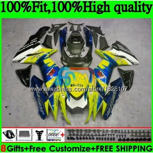Injection For SUZUKI GSXR 600 750 GSXR750 Yellow HOT 11 12 13 14 15 39BS.6 K11 GSXR600 2011 2012 2013 2014 2015 2016 Fairing