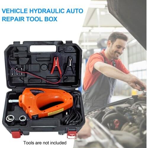 Storage Box Portable Carrying Case For Hydraulic Car Jack Kit Car Tyre Changing Tool Storage Box For Car Electric Jackhammer