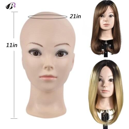Wig stands Head No Hair Bald Mannequin Head For Hats Wigs Lashes Jewelry Mask Massage For Sale