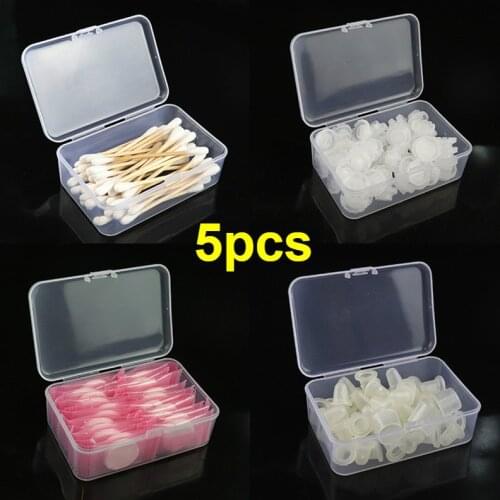 Microblading Transparent Tattoo Needles Storage Box Make up Cotton Pad Box Cotton swab Box Tattoo accessory