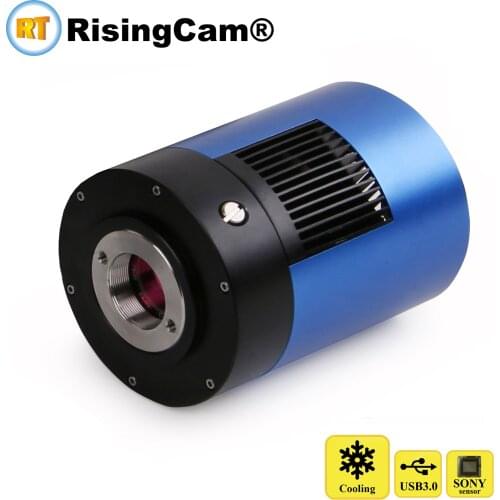 Monochrome high sensitivity USB3.0 7.1mp SONY imx428 1.1" global shutter TE cooling Cool Microscope Camera darkfield fluorescent