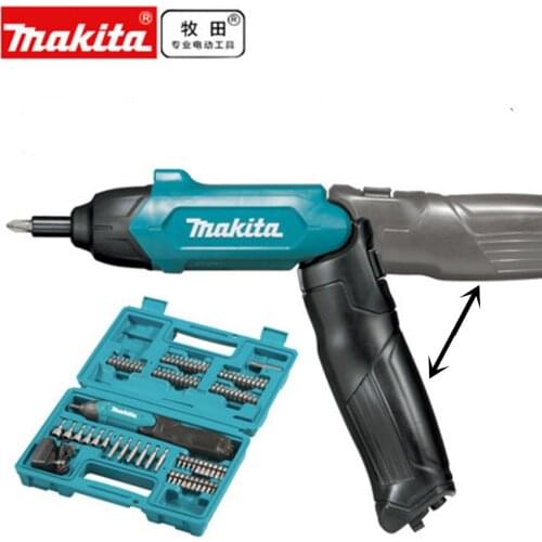 Makita DF001DW 3.6V Li-Ion Cordless 1/4" Screwdriver Kit W/ 81 pc bits drill
