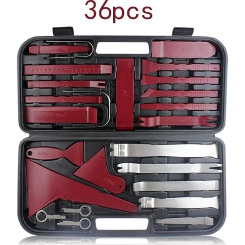Car Door Modification Sticker Dashboard Control Console Special Disassembly Tool 36pcs Car Audio Removal Tool Box