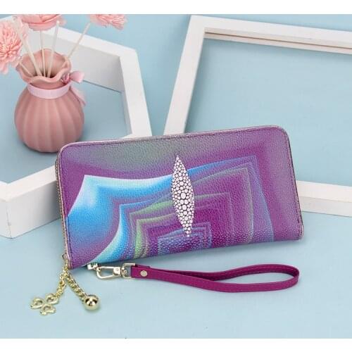 2020 new Fashion Retro Handbag Genuine Leather Wallet Zipper Long Wallet Ethnic Women Purse Vintage Lady Wallet YBL05