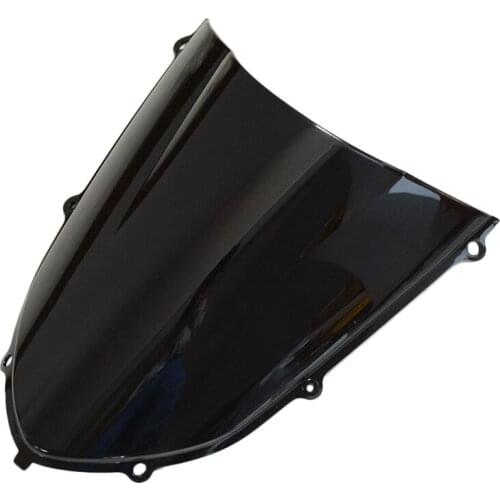 New Black Motorcycle Windshield Windscreen Double Bubble Fairing For Kawasaki ZX10R 2004 2005 ZX 10R 04 05