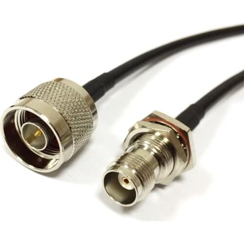 TNC female bulkhead To N Male Plug Pigtail cable RG58 50CM/100CM for wireless antenna work wholesale