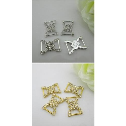 10pcs rhinestone buckle for wedding invirtation card 12mm