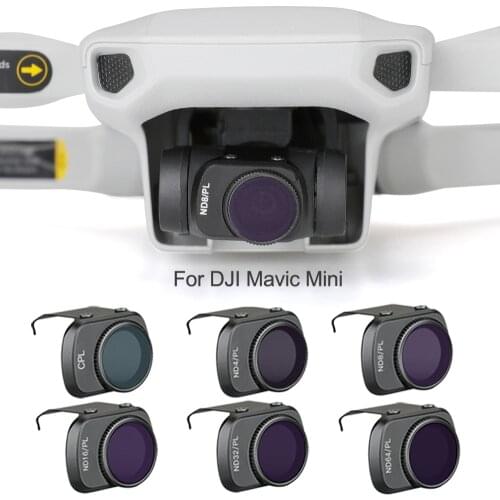 Adjustable Lens filter for DJI Mavic Mini Drone filters CPL ND 4 8 16 32 64 PL set For dji mavic mini /MINI 2 Camera Accessories