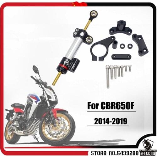 Steering Damper Stabilizer For HONDA CBR 650F CBR650F 2014-2019 15 16 17 Motorcycle Accessories Adjustable Linear with Bracket