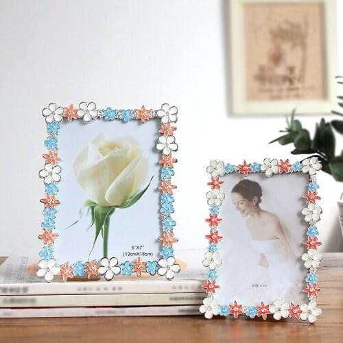 Modern Creative Photo Frame Coloured Flower Wedding Dress Style Photo Frame home decor Gifts for Children