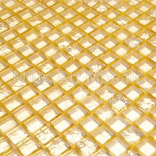 Pure gold glass mosaic Bisazaa tile for kitchen backsplash A5TC-1301