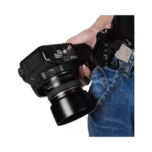 Fast Loading Holster Hanger Quick Strap Waist Belt Buckle Button Mount Clip Camera Video Bags For Sony Canon Nikon DSLR Camera