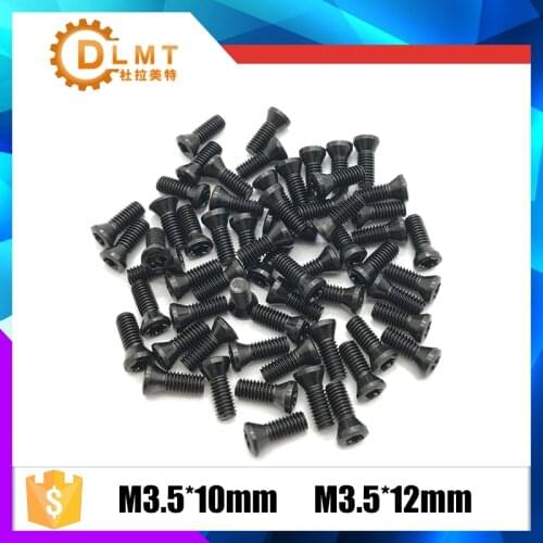 M3.5*8mm 9mm 10mm 12mm 14mm 50Pcs Screws CNC lathe tool spare screws Torx screws