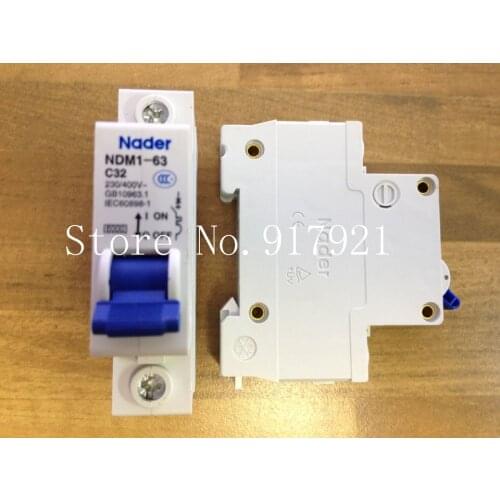 [ZOB] The letter NDM1-63 Nader genuine new C32 mini circuit breaker 1P32A air switch --12pcs/lot