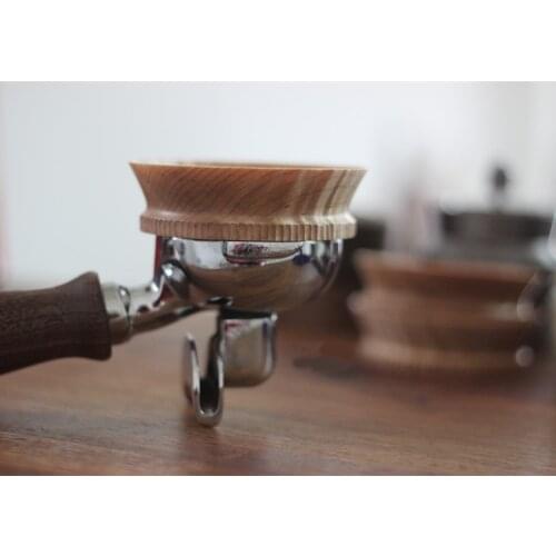 FeiC 1pc hand made wooden IDR (Intelligent Dosing Ring) for 58mm Brewing bowl for espresso tamper barista