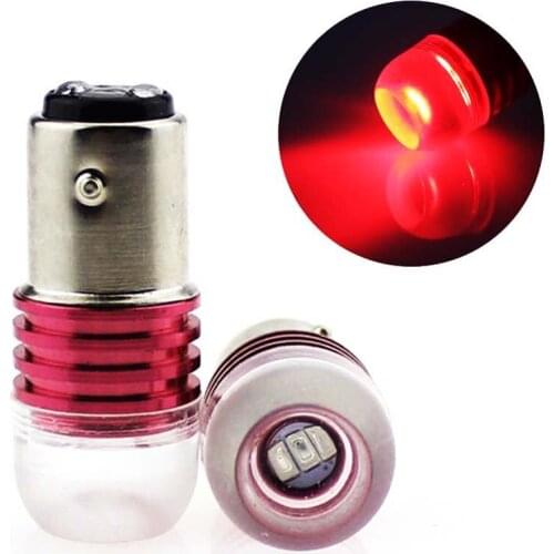 100pcs P21/5W BAY15D auto Brake light Super Bright 1157 White red car led Bulbs rear Turn signal lamp parking stop bulbs DC12v