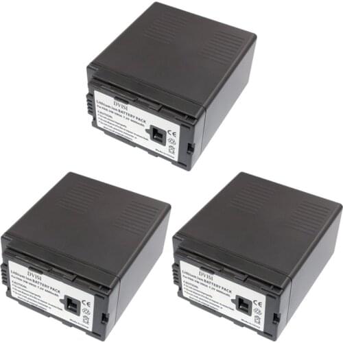 3Pc 7.2V 6000mAh VW-VBG6 Li-ion Battery VW VBG6 VWVBG6 Rechargeable Camera Battery for Panasonic AG-HMC154ER HMC154GK AG-HMC154P