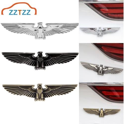 3D Metal Badge Eagle Wings Car Emblem Sticker Decal for Universal Cars Moto Bike Car Styling Decorative Accessories