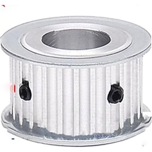 5M 10/12/14 Tooth Synchronous Wheel Timing Belt Pulley, Aluminum Alloy Width 16mm 21mm, Bore 5/6/6.35/7/8/10mm
