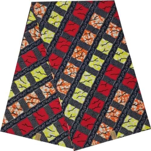 African wax veritable ankara Printed in fabric block cotton wax 100% cotton 6yards ankara hot sale for african woman V-L 539