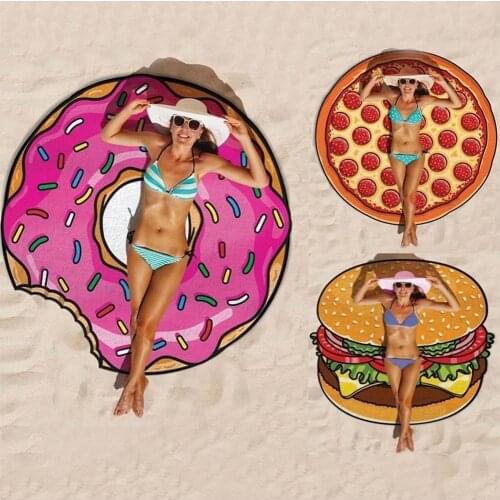 Pineapple Doughnut Tapestry Picnic Mat Beach Blanket Polyeater Beach Multifunction Mats Portable Outdoor Camping Equipment