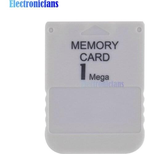 White 1MB 1 MB 1M Memory Card For Playstation One For PS1 one PSX Game System Gamers Wholesale 100% New Origin
