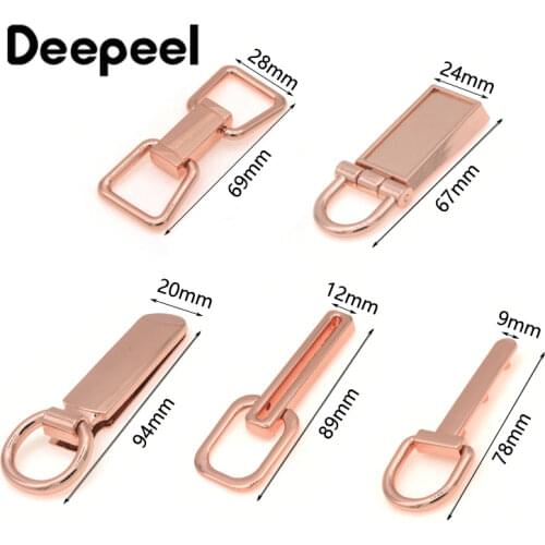 6pcs Deepeel 67-94cm Double-ring Decorative Buckle Handbag Handle Buckle Metal Hanging Calsp Luggage Hardware Accessories BS261