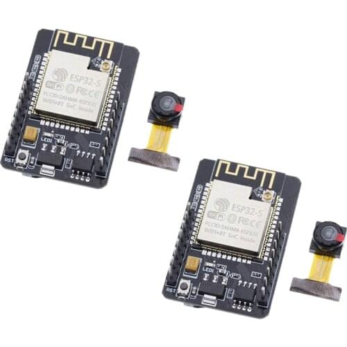 Esp32 Cam Wifi and Bluetooth Camera Module Development Board with Ov2640 Camera Module - 2 Pack